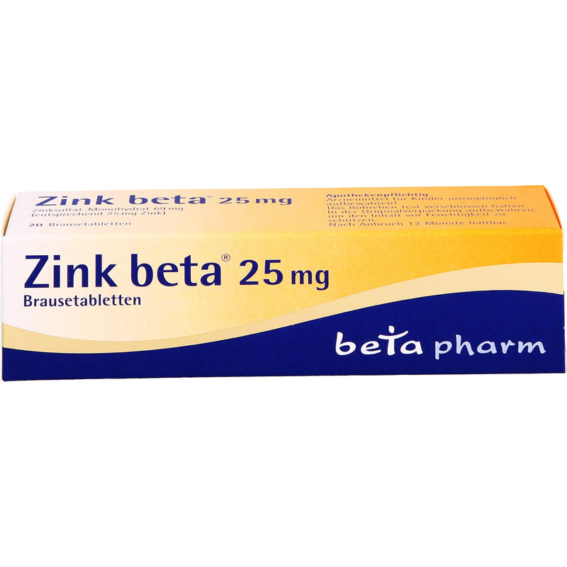 ZINC BETA 25 effervescent tablets 100 pcs - NewNest Australia