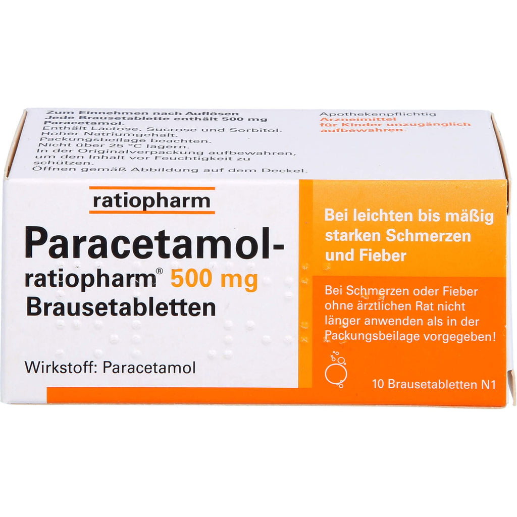 PARACETAMOL ratiopharm 500 mg effervescent tablets 10 pcs - NewNest Australia