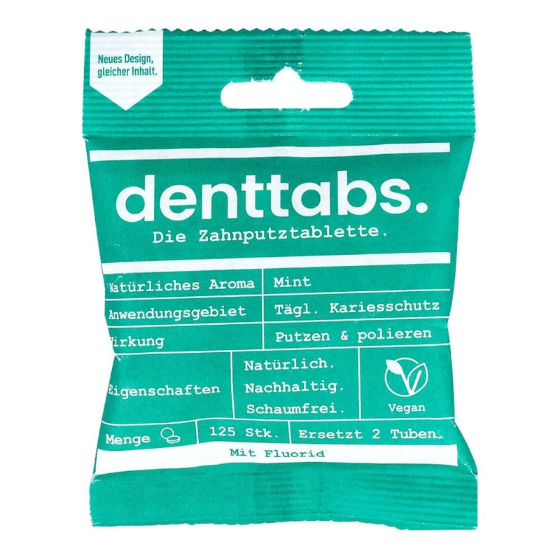 Denttabs toothbrush tablets 125 pieces - NewNest Australia