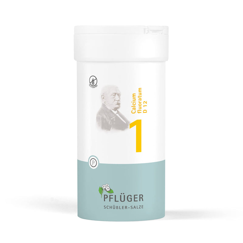 PFLÜGER Schüßler Salts No. 1 Calcium fluoratum D12 - 400 tablets - The salt for the skin and connective tissue - gluten-free - NewNest Australia