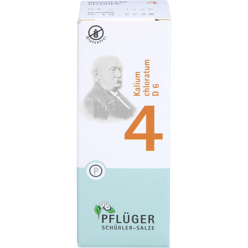 PFLÜGER Schüßler Salts No. 4 Potassium chloratum D6 - 100 tablets - The salt of the mucous membranes - gluten-free - NewNest Australia