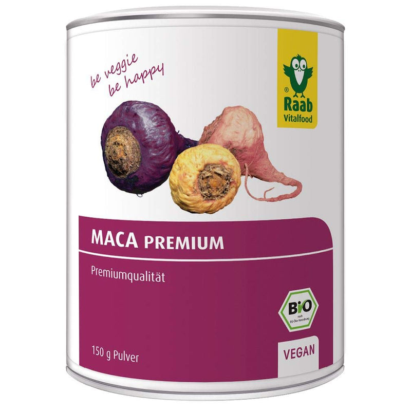 Raab Vitalfood Bio Premium Maca-Pulver aus 100% Bio Maca-Wurzeln aus den Anden aus Peru, Rohkostqualität, 1x 150 g Packung - NewNest Australia