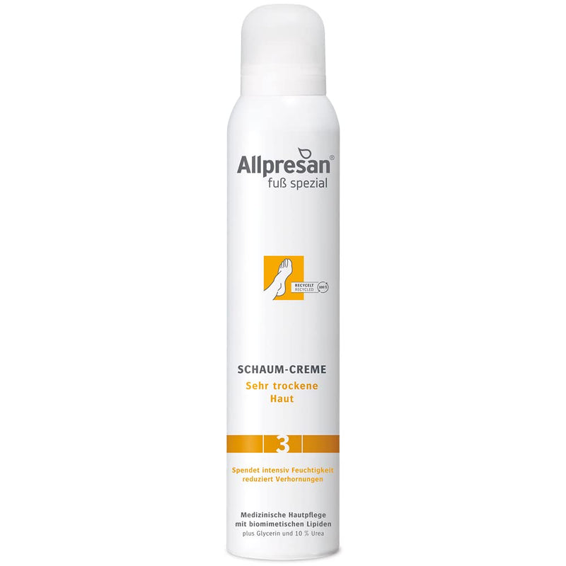 Allpresan Foot Special No. 3 Original Foam Cream - For the daily care of very dry feet Vegan, 200 ml 200 ml (pack of 1) Neutral - NewNest Australia
