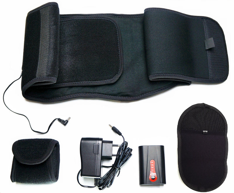 Thermrup far infrared (FIR) heat belt - wireless heated belt with battery (4-stage temperature control) (heat belt) warming belt - NewNest Australia