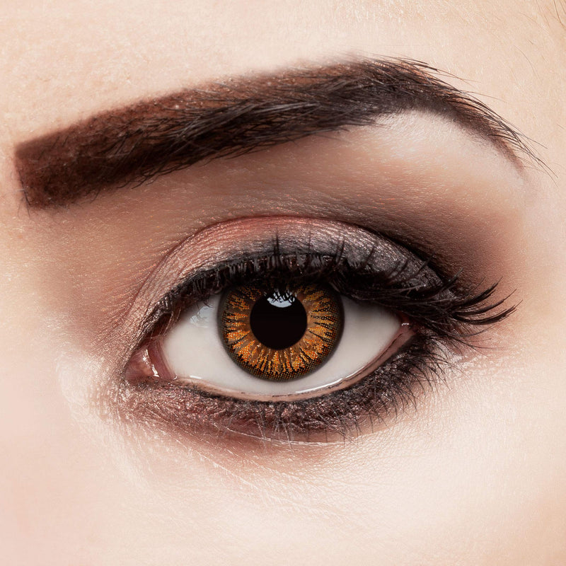 aricona contact lenses - orange brown annual lenses without strength - natural brown colored contact lenses without strength - NewNest Australia