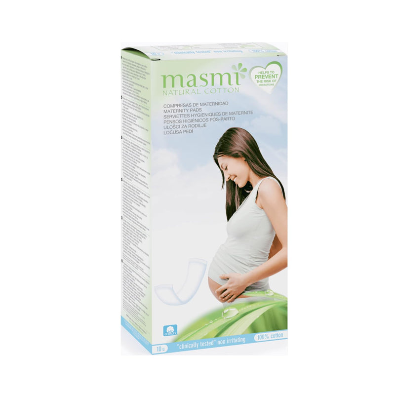 MASMI NATURAL COTTON organic postpartum pads (10 pieces) - NewNest Australia