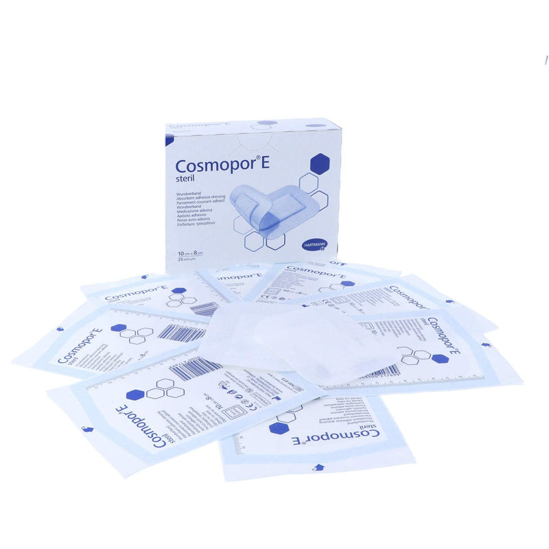 Cosmopore E Wound Dressings Fleece 10 x 8 cm Sterile Pack of 25 - NewNest Australia