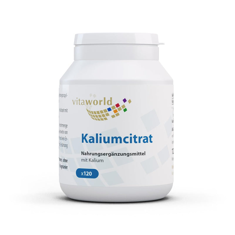 vitaworld potassium citrate 605 mg of pure potassium per daily intake, 120 capsules - NewNest Australia