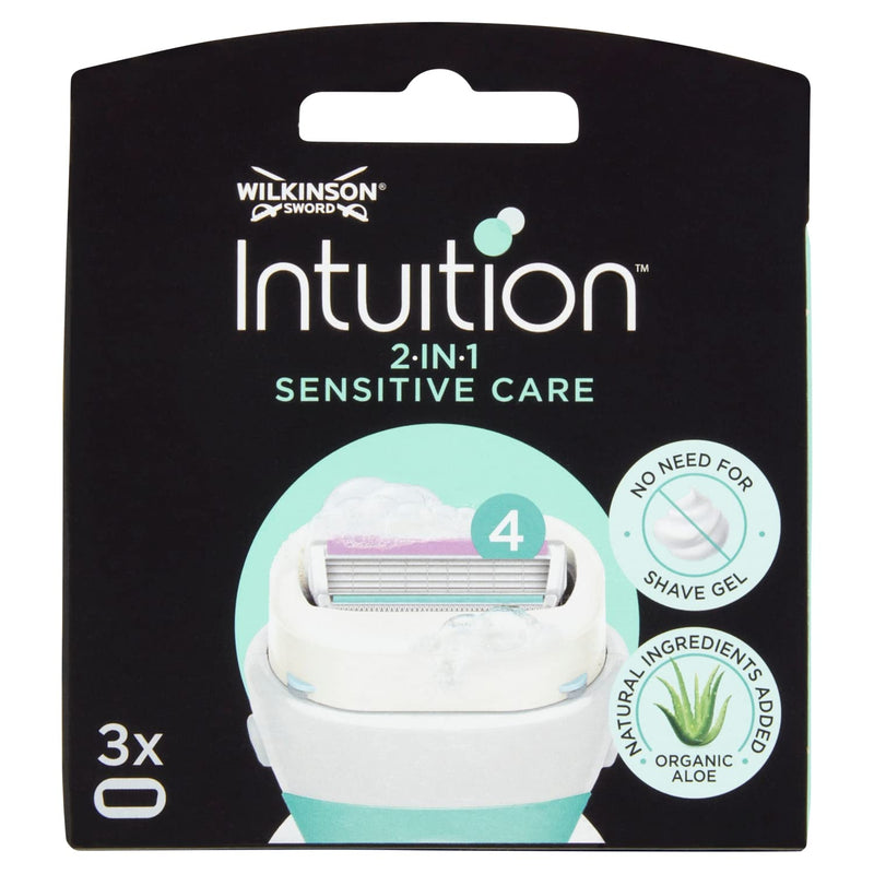Wilkinson Sword Intuition Naturals Razor Blades for Women's Razors Pack of 3 (Pack of 1) - NewNest Australia