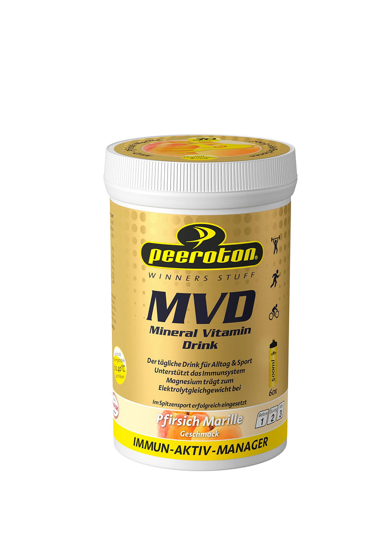 Peeroton Mvd Mineral Vitamin Drink - Peach Marilla, Electrolyte Powder With The 5 Essential Electrolytes Plus Zinc, Magnesium And Vitamin C - Take Regularly And Strengthen The Immune System, 300 G - NewNest Australia