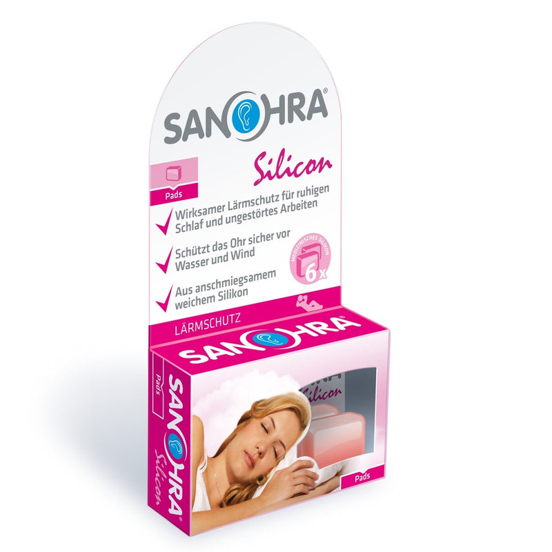Sanohra Silicon Earplugs - Moldable Silicone For Sleeping, Working, Swimming And Against Snoring - 6 Silicone Earplugs - Individually Moldable - For Adults And Children - NewNest Australia