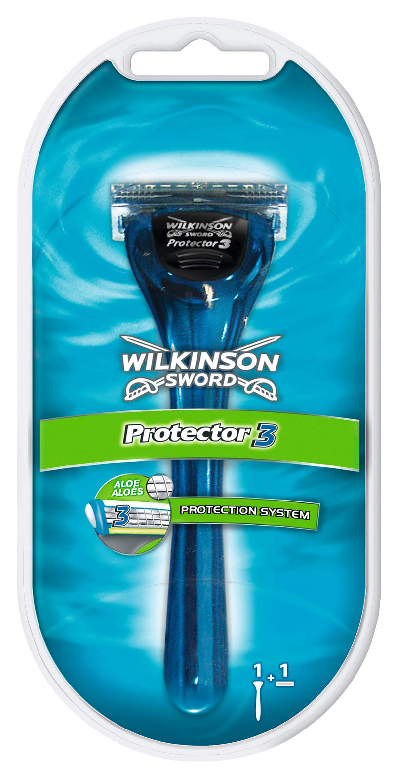 Wilkinson Sword Protector 3 men's razor with 1 razor blade, 1 piece (pack of 1) - NewNest Australia