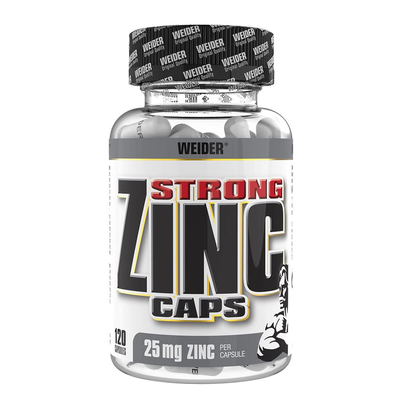 WEIDER Strong Zinc Caps, high dosage, premium quality 25 mg zinc per capsule, 120 capsules, immune system - NewNest Australia