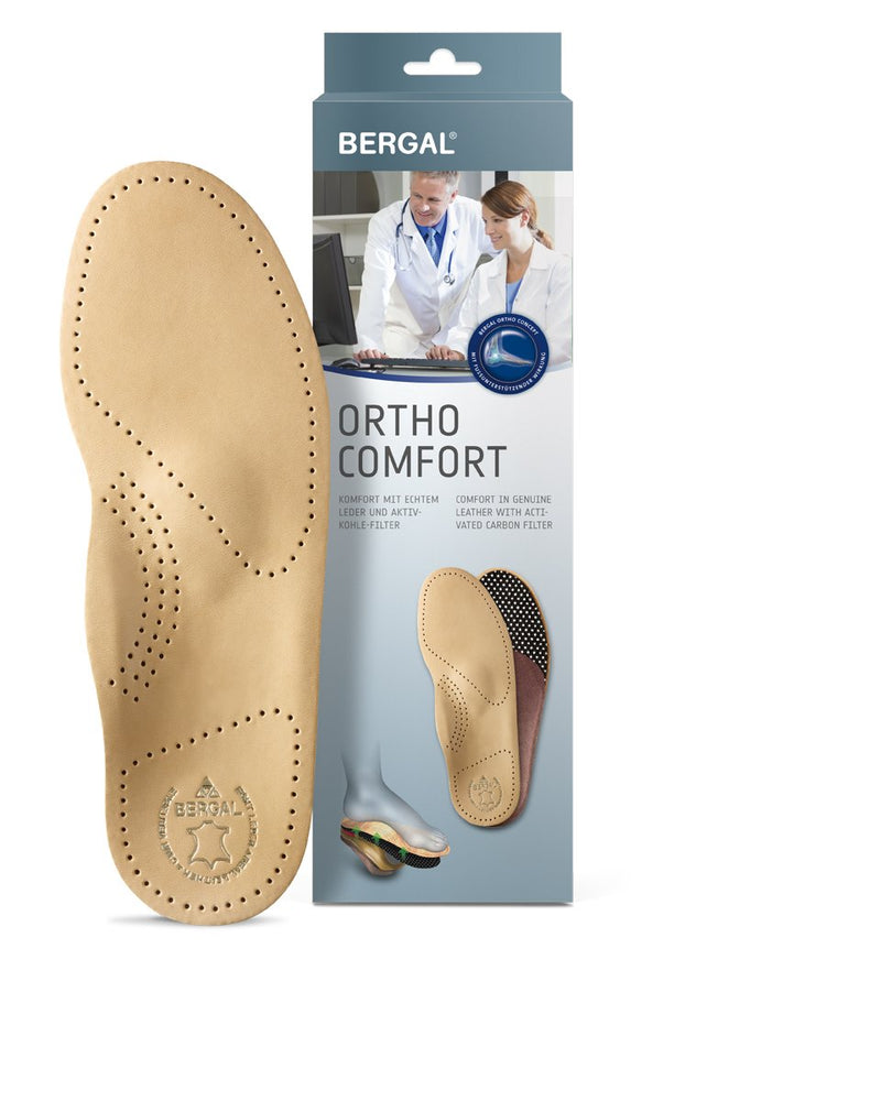 Bergal Ortho Comfort orthopedic insoles with genuine leather 44 men brown - NewNest Australia