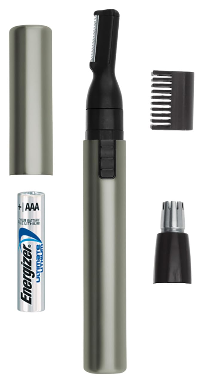 Wahl Micro Lithium Nose Hair Trimmer for Men and Women, 3-in-1 Nose/Ear and Eyebrow Trimmer, Lithium Battery, Washable Heads Single - NewNest Australia