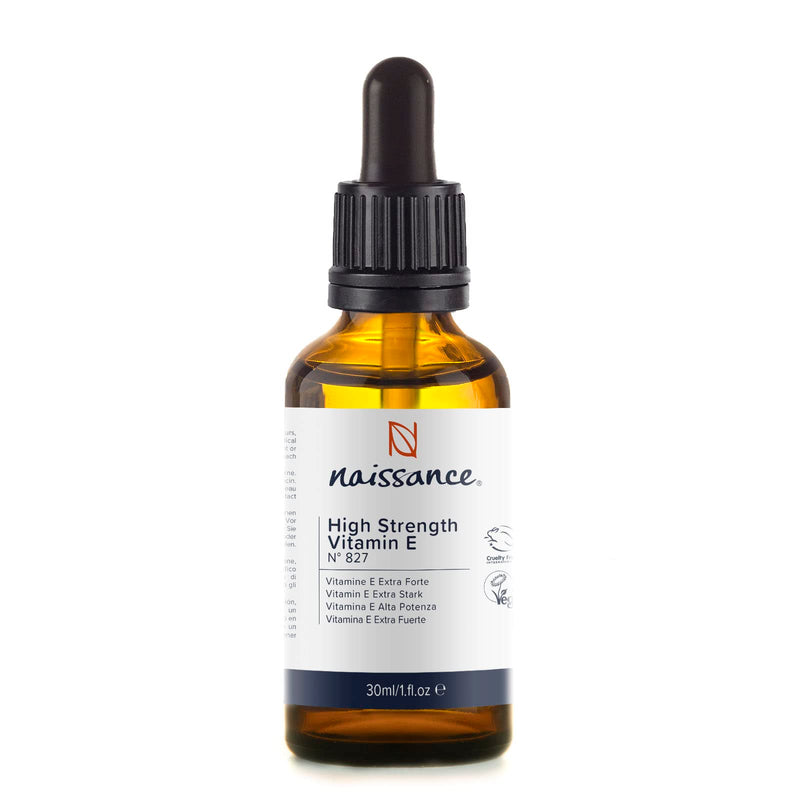 Naissance Vitamin E Oil High Dose (29,500 IU) - 30ml - 100% Pure, Natural Tocopherol Oil for Hair, Skin, Face, Eyelashes, Cosmetics - NewNest Australia