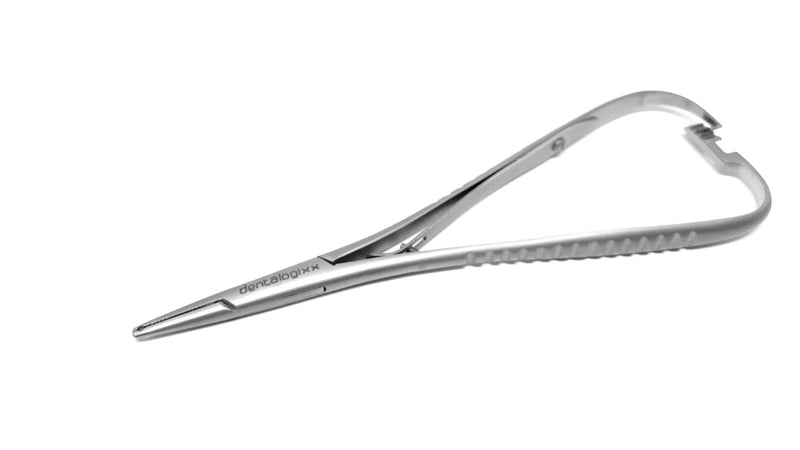 Dentalogixx needle holder Mathieu KFO with guide groove for elastic ligatures - NewNest Australia
