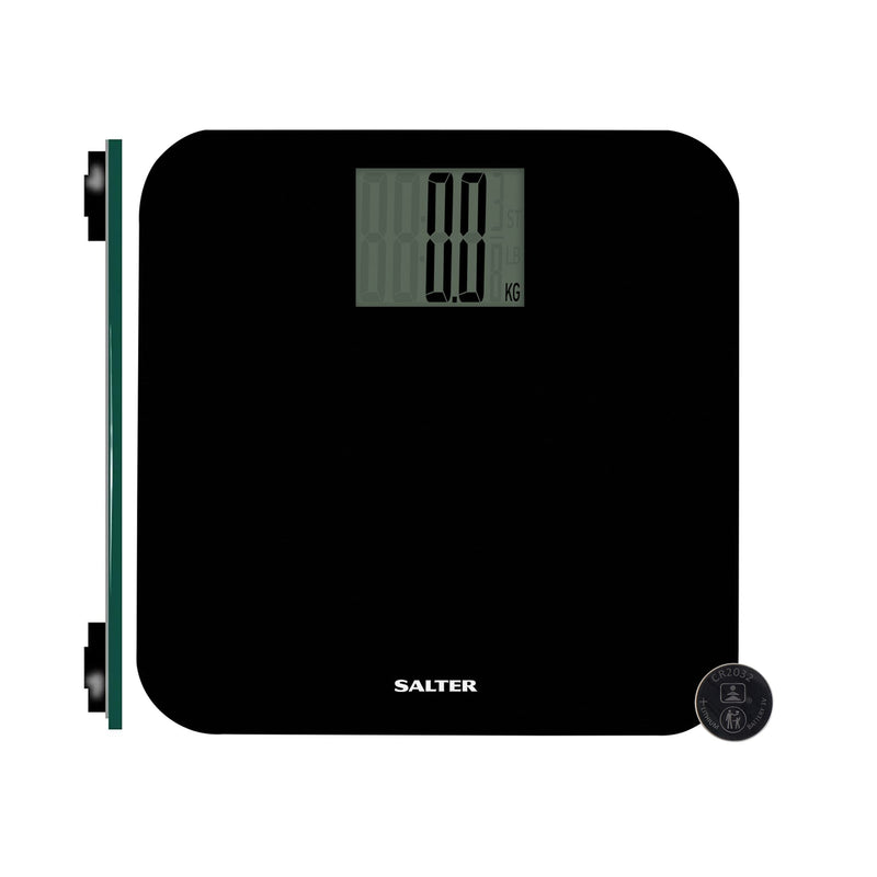 Salter 9049 Bk3R Digital Bathroom Scales - Electronic Body Weight Scales, 250Kg Capacity, Personal Scales With Large Platform, Instant Reading Step-On Technology, Precise Weight In Kg, St, Lbs - NewNest Australia