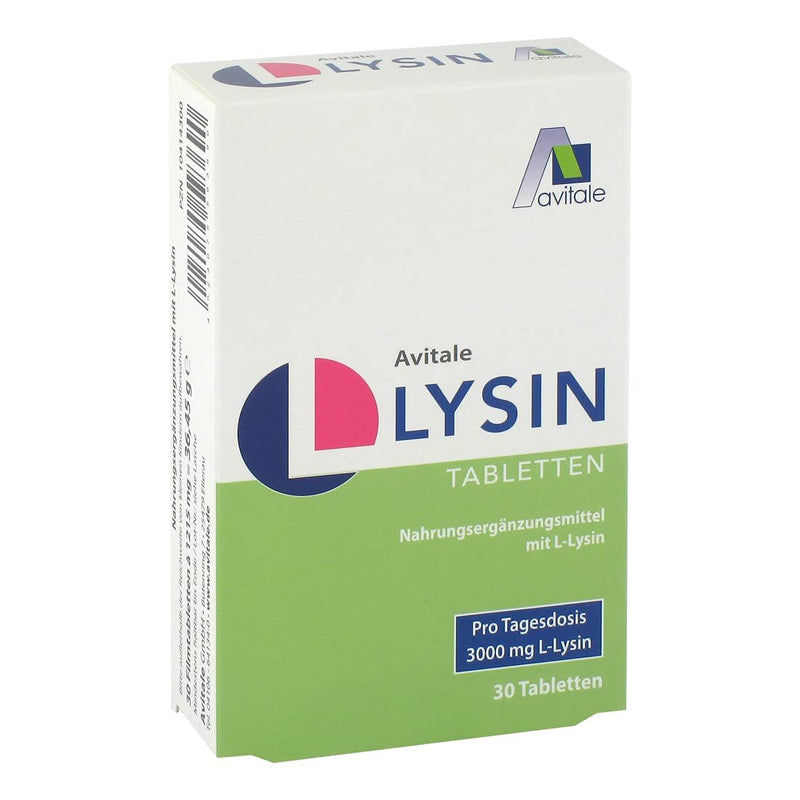 Avitale L-Lysine 750 mg tablets, 30 pieces, 1 pack 30 pieces (1 pack) - NewNest Australia