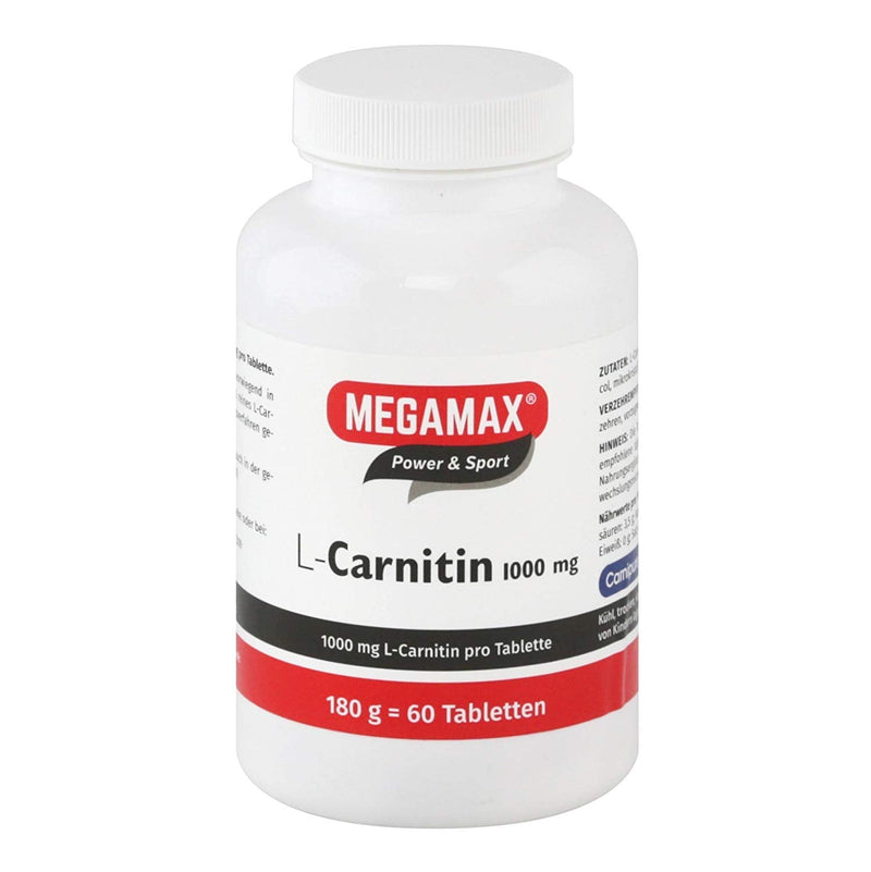 Megamax L Carnitine 1000 mg Tablets Pack of 60 - NewNest Australia