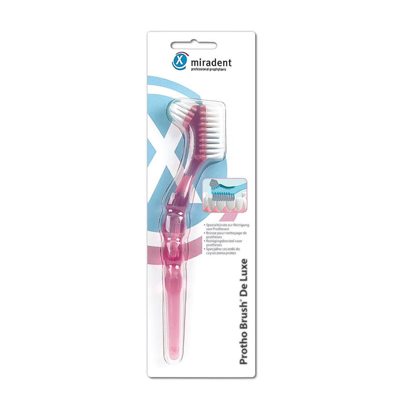MIRADENT prosthesis brush Protho Brush pink trans. 1 pc - NewNest Australia