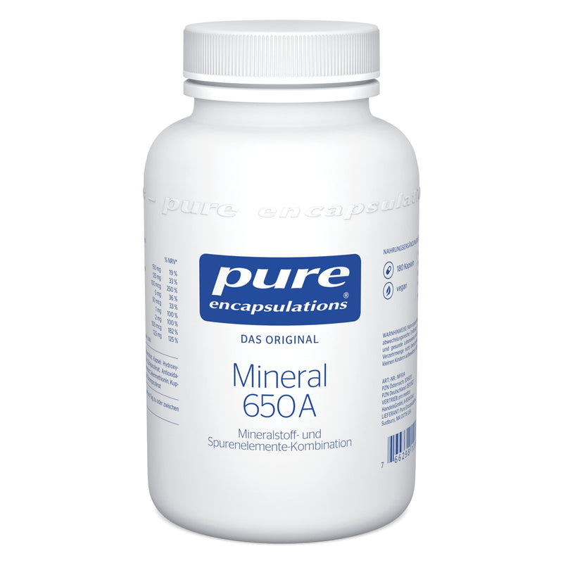 Pure Encapsulations® -MINERAL 650A - 180 capsules - NewNest Australia