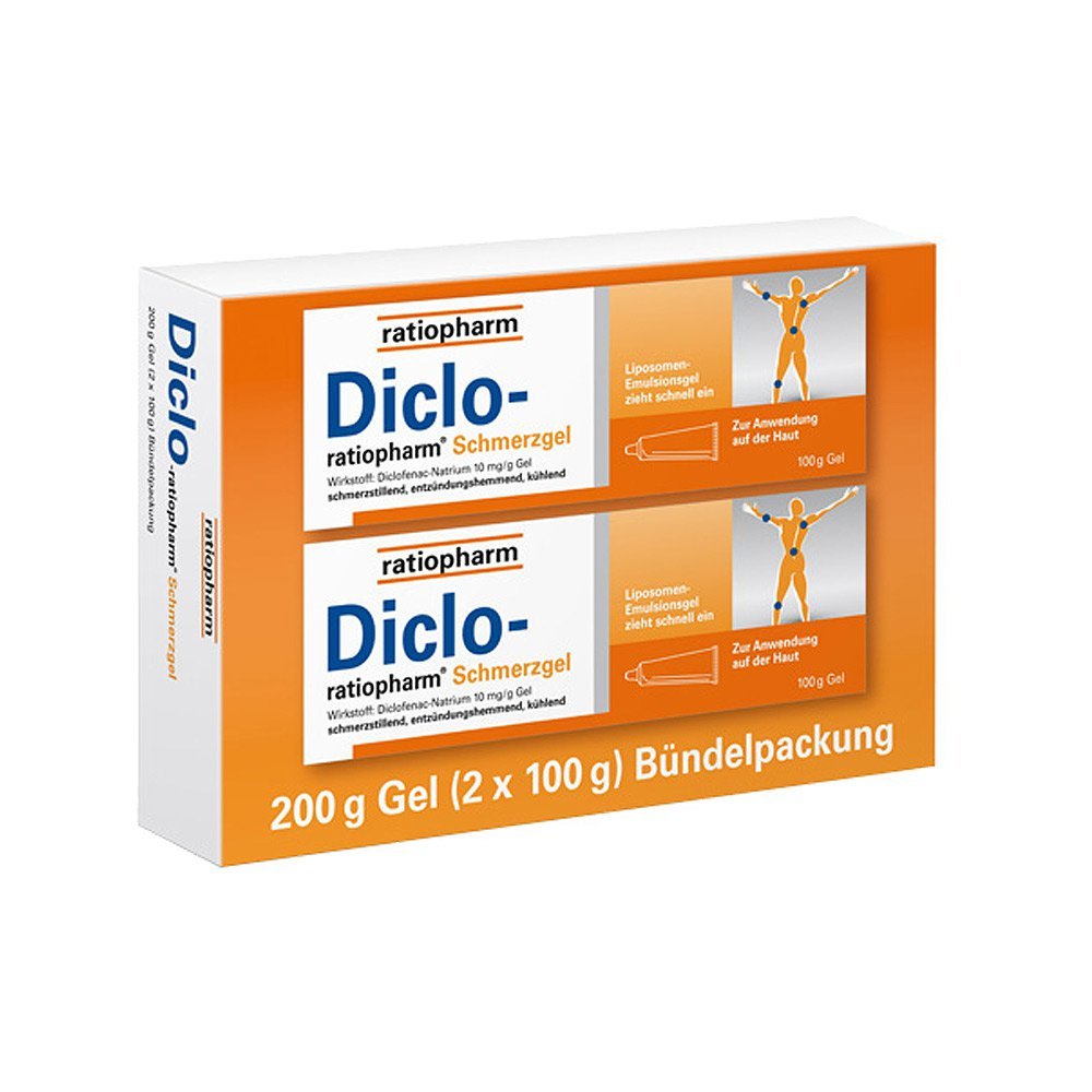 DICLO RATIOPHARM pain gel bundle pack 2X100 g - NewNest Australia