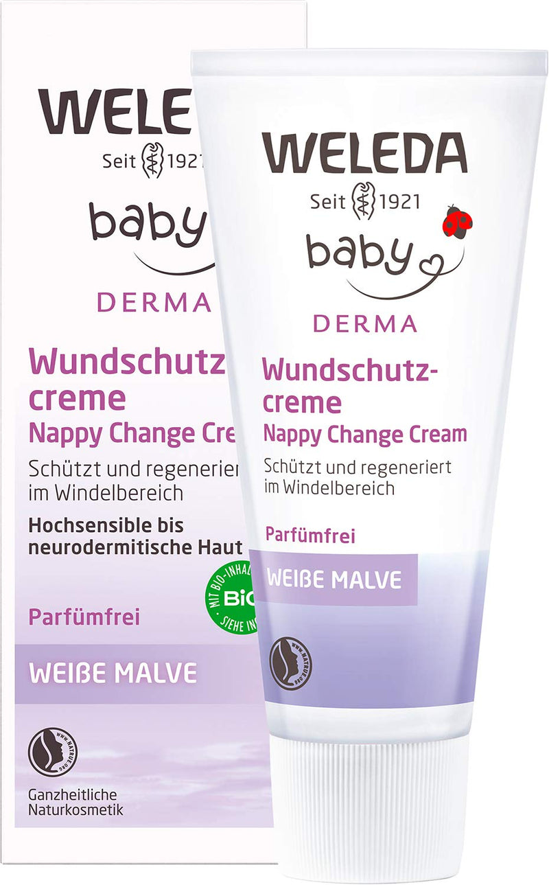 Weleda Weisse Malve Baby Cream Natural Cosmetics Skin Cream For The Protection And Regeneration Of Irritated Baby Skin Healing Ointment For Nappy Care (1 X 50 Ml) - NewNest Australia