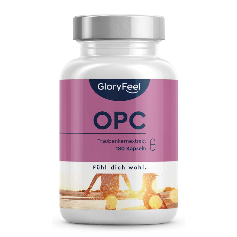 Opc Grape Seed Extract Capsules - 1000Mg Pure Opc From Original French Grapes Per Daily Dose - 95% Real Opc Content Plus Vitamin C - Laboratory Tested And Made In Germany Without Additives - NewNest Australia