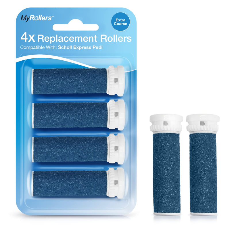 4 x Express Pedi Refill Extra Coarse replacement rollers for Scholl - NewNest Australia