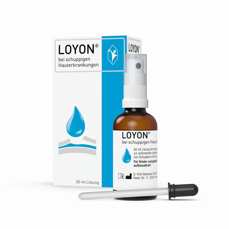 LOYON dandruff solution, 50ml - help with psoriasis, seborrheic eczema and cradle cap & gneiss, dead skin flakes and crusts are consistently and gently removed from various skin diseases - NewNest Australia