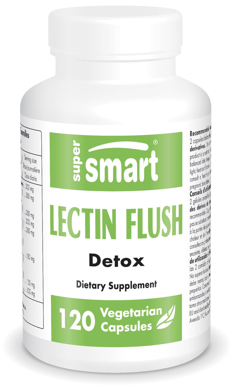 Supersmart - Lectin Flush - Support For Food Allergies And Intolerances - Promotes A Healthy Digestive Tract - Detoxification Treatment - Not Gmo And Gluten Free - NewNest Australia