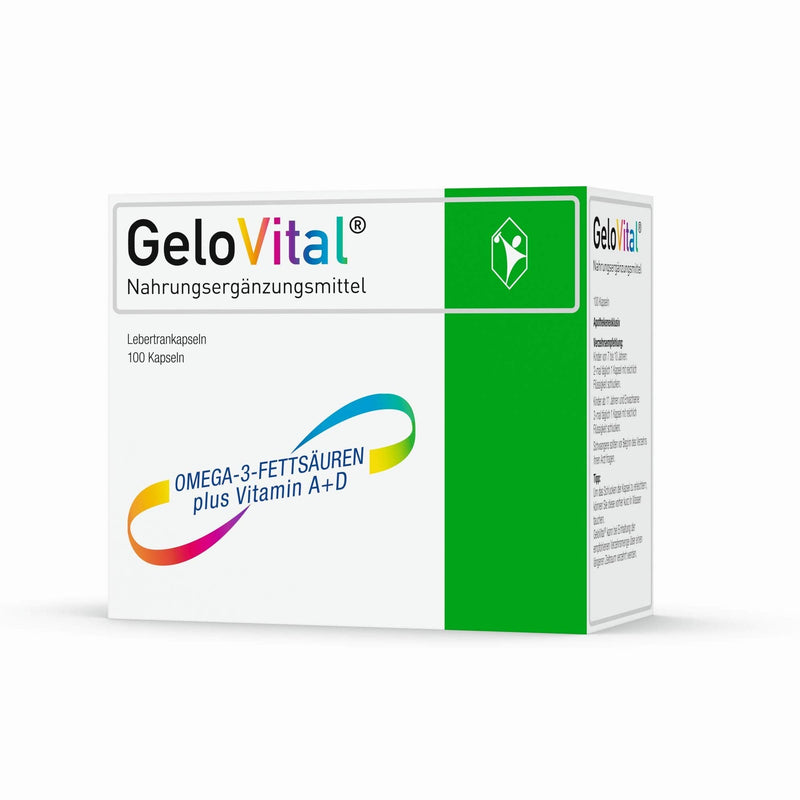 Gelovital Capsules, Pack Of 100, To Maintain A Normal Function Of The Immune System, With Vitamin A As Well As To Maintain Normal Skin And Mucous Membranes, Vitamin D And Omega-3 Fatty Acids (Cod - NewNest Australia