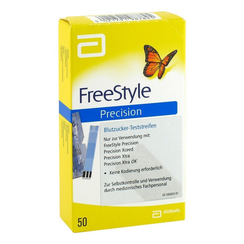 FREESTYLE Precision blood sugar test line without coding. 50 pieces - NewNest Australia