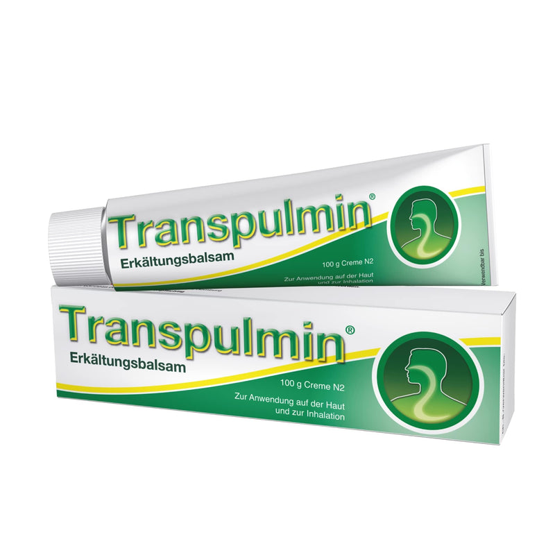 Transpulmin cold balm for adults: soothing balm with expectorant effect to relieve colds and coughs, 100 g 100 g (pack of 1) - NewNest Australia