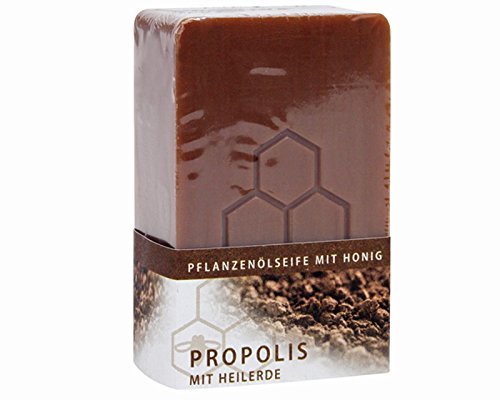 Propolis honey soap with healing clay vegetable oil soap 100 gr. - NewNest Australia