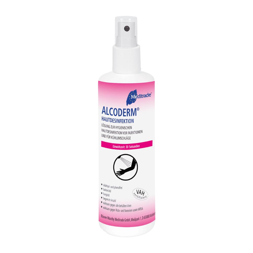 Alcoderm® hand and skin disinfectant spray 250ml, for disinfecting the skin before injections and medical treatments - NewNest Australia