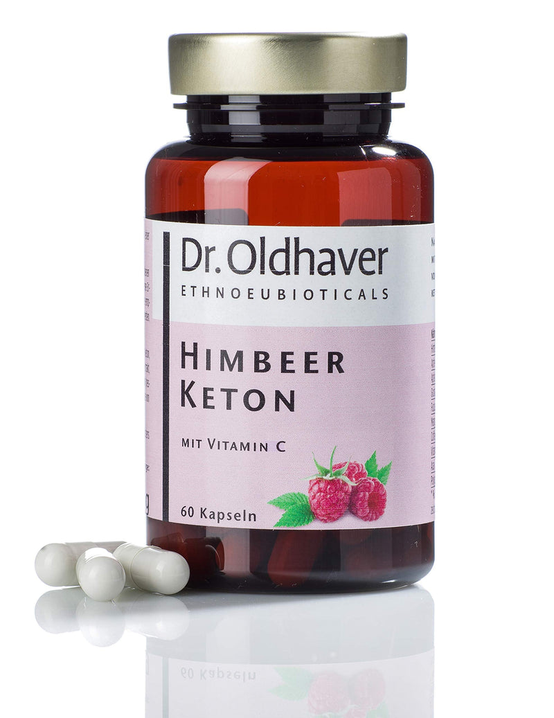 Dr. Oldhaver Raspberry Ketone (60 Capsules), Lactose Free & Gluten Free, Free from Dyes, Premium Quality, with Vitamin C for Energy Metabolism - NewNest Australia