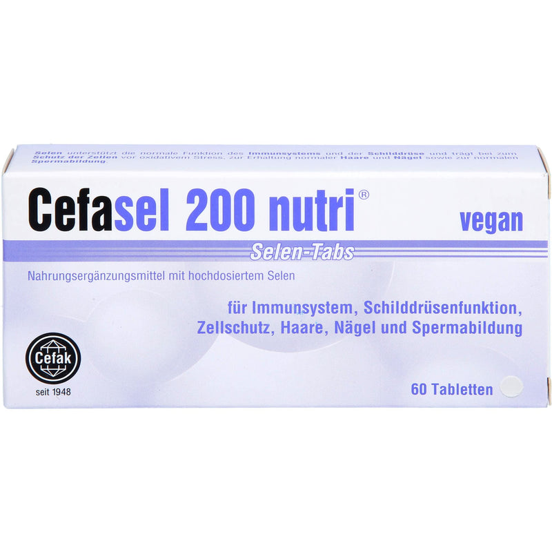 Cefasel 200 Nutri Selenium tabs, 60 pcs - NewNest Australia