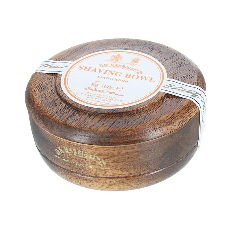 DR Harris - Sandalwood - shaving soap in a wooden jar - 100g - NewNest Australia