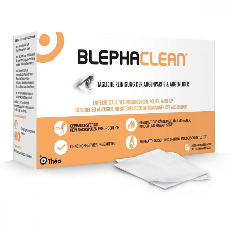 Thea Pharma GmbH BLEPHACLEAN sterile compresses for eyelid cleaning, compresses, 20 pieces - NewNest Australia