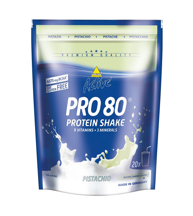 Inkospor Active Pro 80 Protein Shake, Pistachio, 500g bag - NewNest Australia