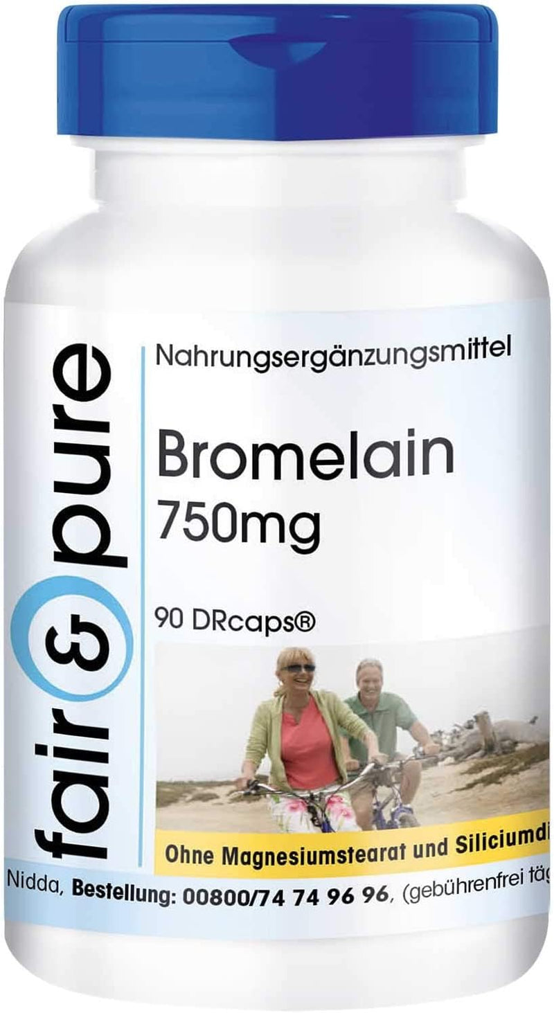 Fair & Pure® - Bromelain high dose 750mg - vegan - high dose - 1800 FIP - 90 DRcaps - NewNest Australia