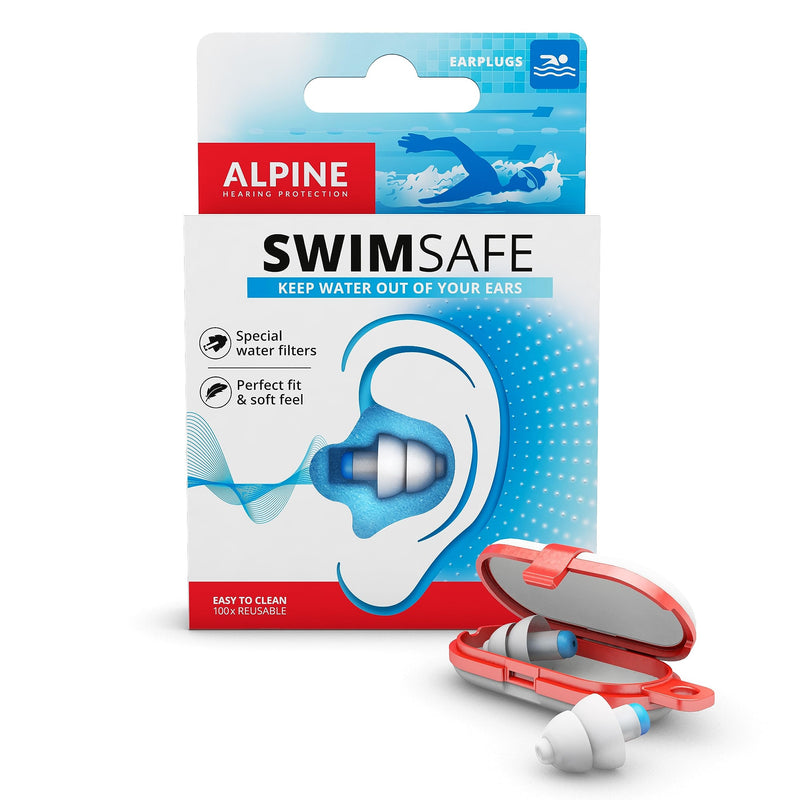 Alpine Swimsafe Ear Plugs For Swimming Waterproof Ear Plugs For Water Sports Keeps Water Out And Prevents Infection Comfortable Hypoallergenic Material Reusable - NewNest Australia