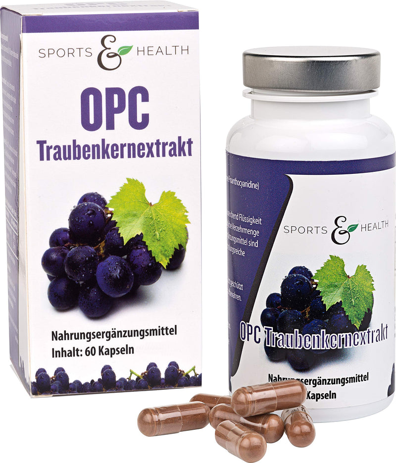 OPC capsules very high dosage with certificate with 500 mg grape seed extract and 350 mg pure OPC Pro vegan capsule as a 2 month supply 60 pieces (pack of 1) - NewNest Australia