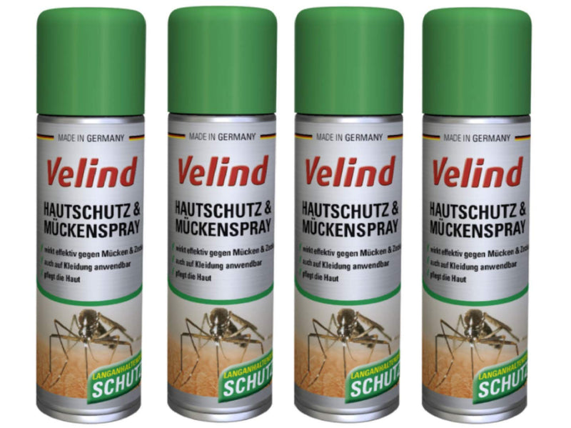 Velind skin protection and mosquito spray pack of 4 (4 x 200 ml) - NewNest Australia