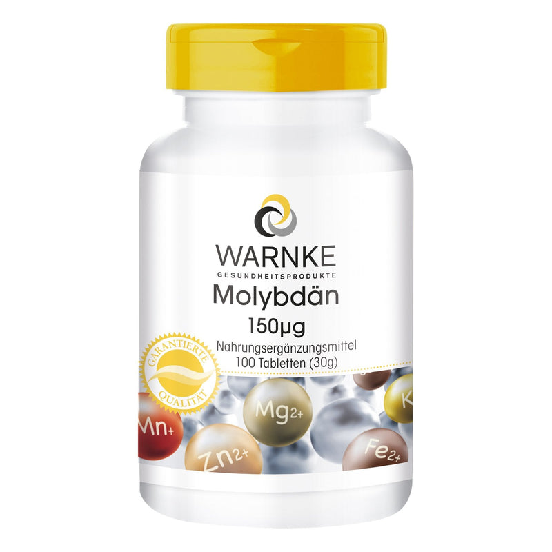 Molybdenum 150µg - 100 tablets - vegan - essential trace element | Warnke vital substances - NewNest Australia