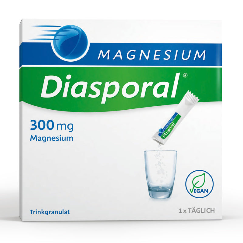 Magnesium Diasporal 300 mg, drinking granules: For magnesium deficiency, which can lead to muscle cramps, pure magnesium citrate, 100 sticks 100 pieces (pack of 1) - NewNest Australia