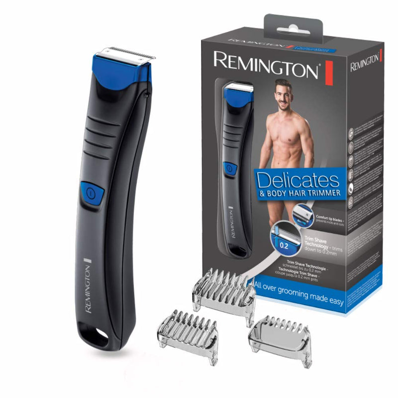 Remington hair trimmer intimate area & body [skin-friendly & safe up to 0.2mm without skin irritation] 2 blades, 100% waterproof incl. 3 attachment combs (2.4.6mm) hair clipper, razor, BHT250 - NewNest Australia