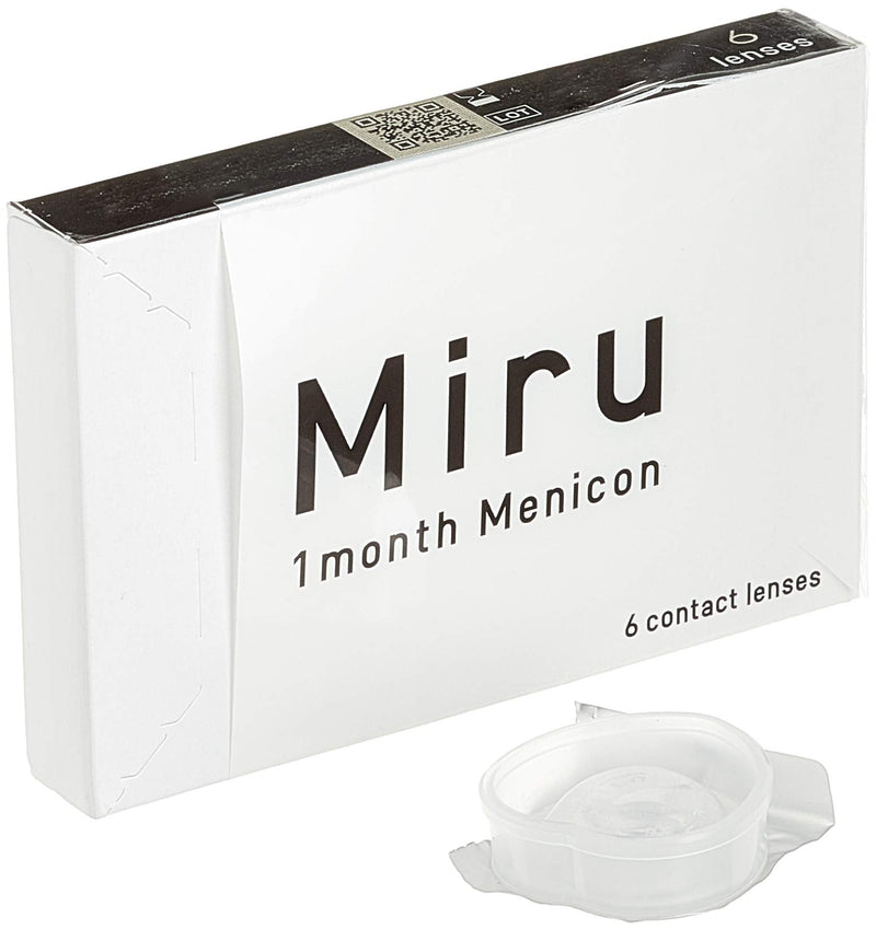 Miru 1 month Menicon monthly lenses soft, 6 pieces / BC 8.60 mm / DIA 14.00 mm / -4.5 diopters 8.6 millimeters 14.0 millimeters - NewNest Australia